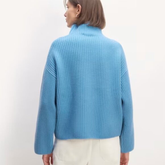 NWT! Everlane The Felted Merino Funnel-Neck Pullover - Picture 5 of 6